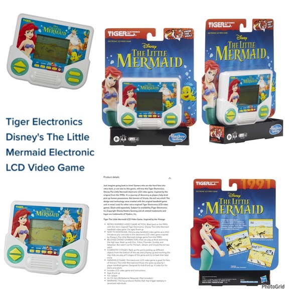 Hasbro Toys Tiger Electronics Hasbro Games The Little Mermaid